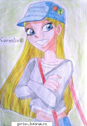 uite...o sa o desenez pe corny  inbracata in ceva  de design model :)